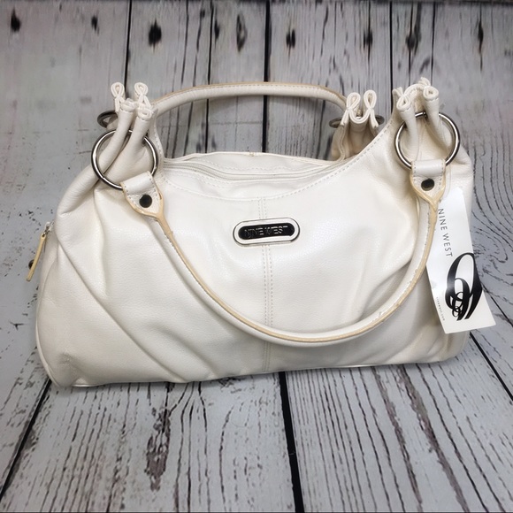 Nine West Handbags - Nine West Carmel white handbag purse satchel NWT